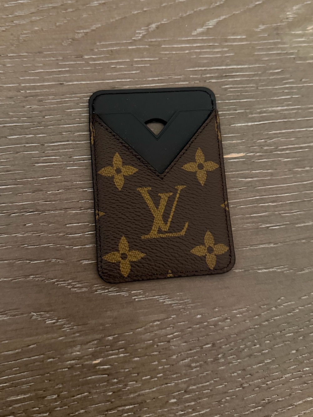 Louis Vuitton Monogram Card Holder in Brown and Gold